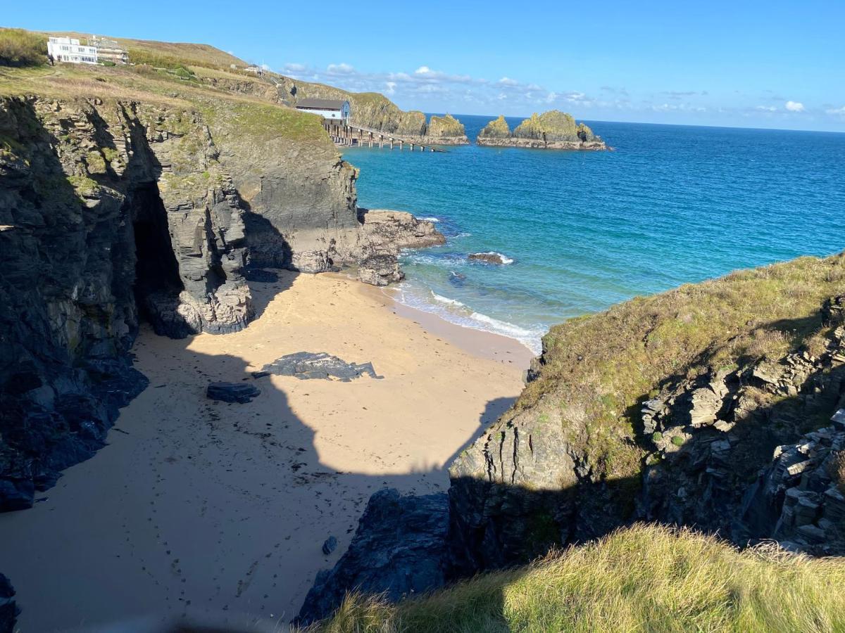 Polrunny Farm Blackberry Cottage - Cornwall Bliss In Sight Of The Sea บอสคาสเซิล ภายนอก รูปภาพ